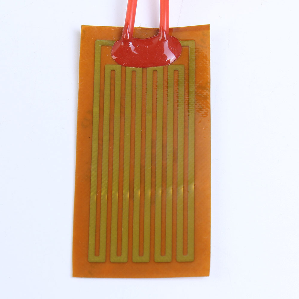 10PCS PI Heating Thin Film Polyimide Adhesive Heater Plate Pad Panel 25x50mm 12V