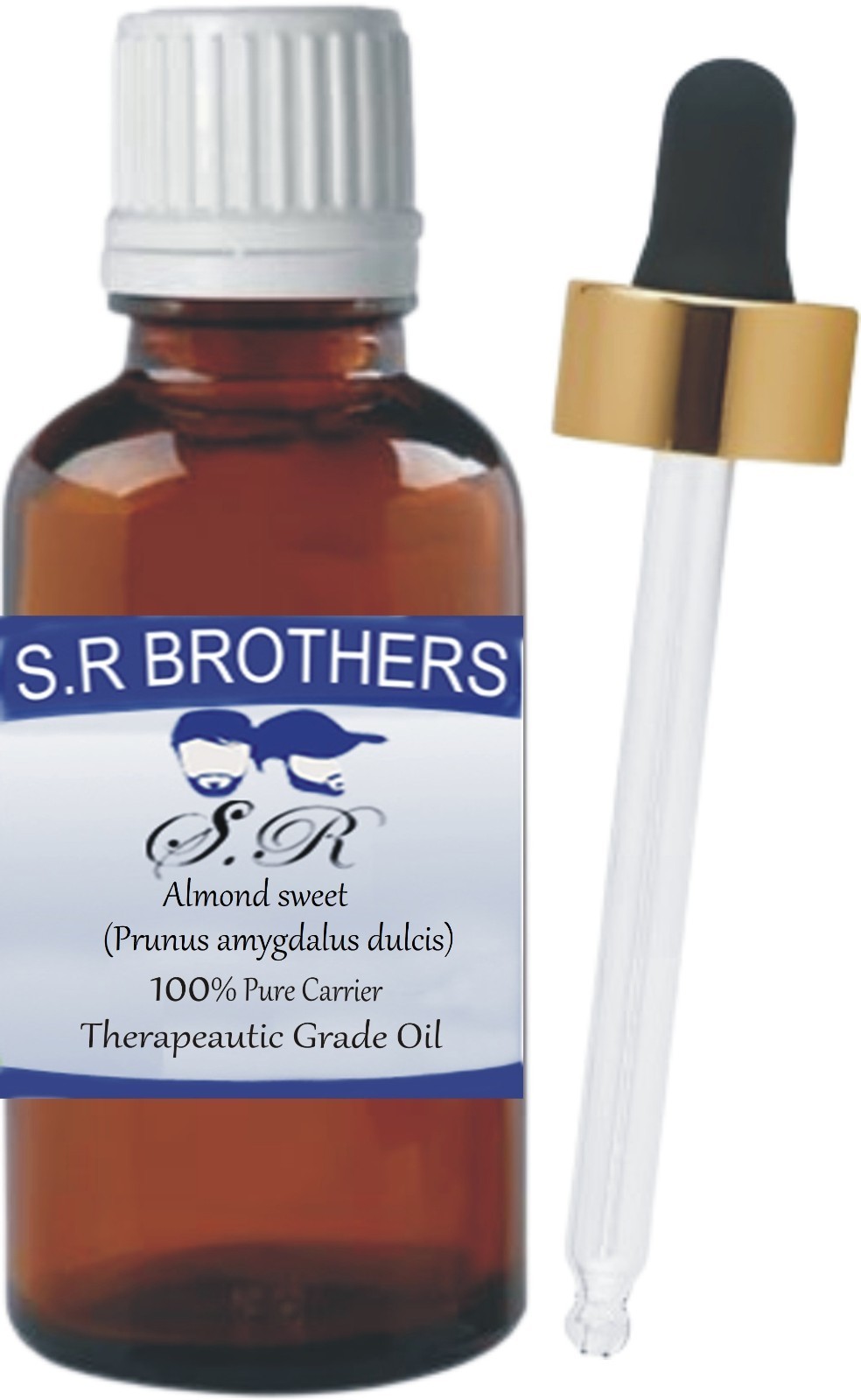 S.R.Brothers Almond Sweet Prunus Dulcis 100% Pure & Natural Carrier Oil