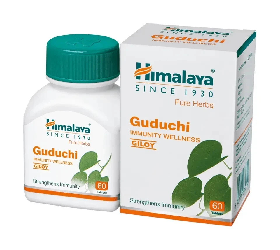 Himalaya Guduchi 60 Tabs – Natural Giloy Tablets for Immune & Liver Support