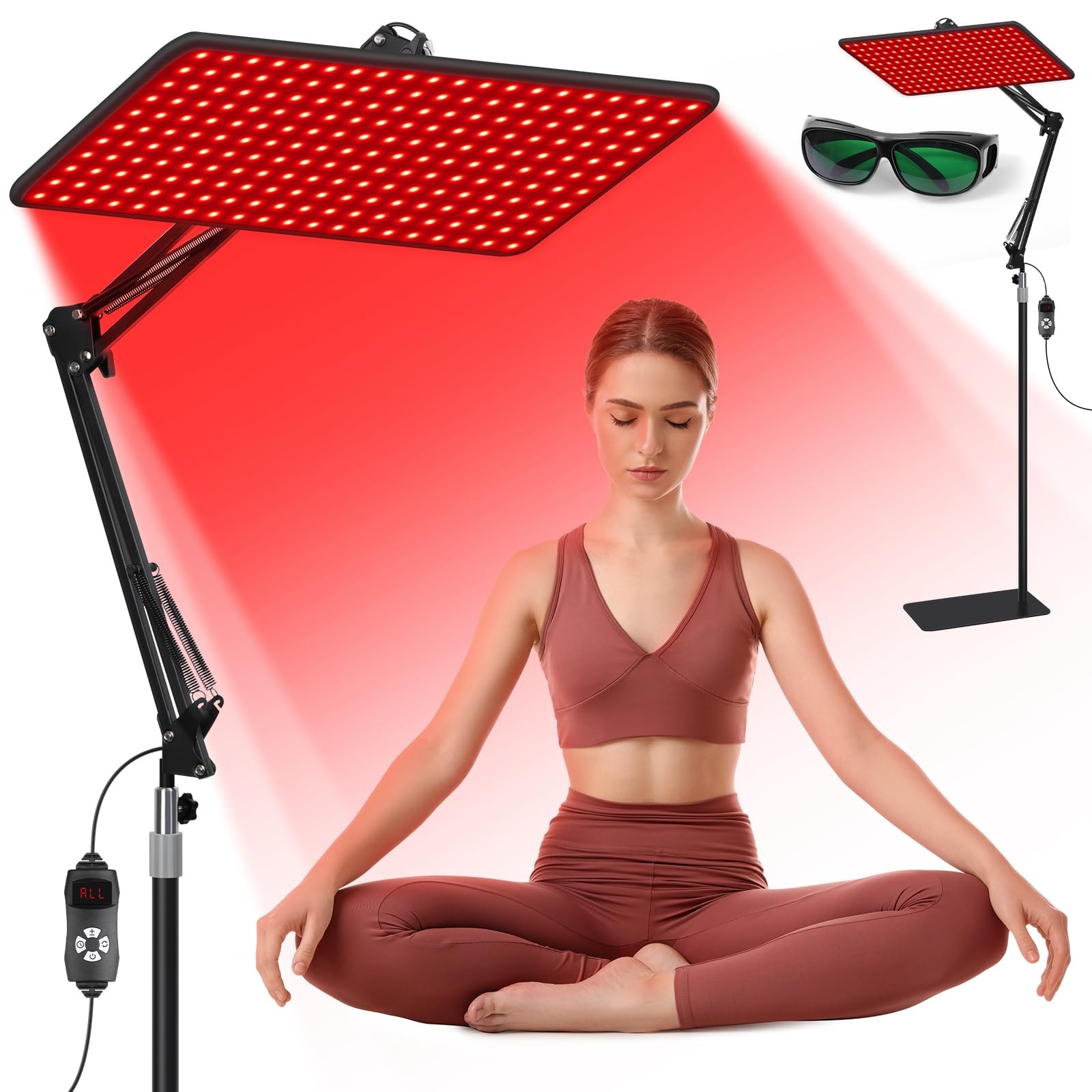 Red Light Therapy Lamp 660nm 850nm 940nm Large Panel – Infrared Skin Care Device