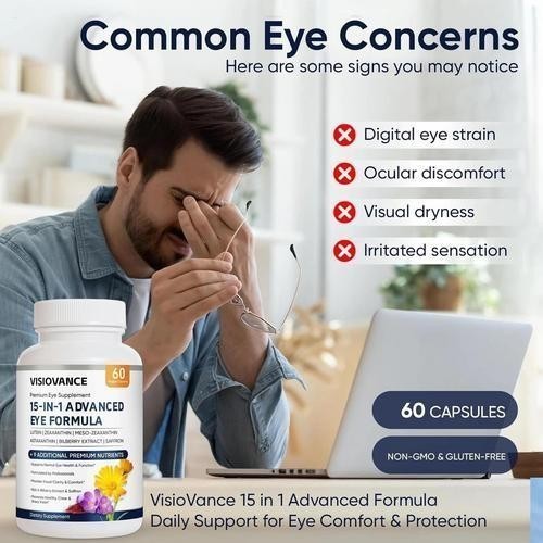VisioVance 15 in 1 Advanced Ocular Formula – Neurobella Eye Formula (1-3Pack) US