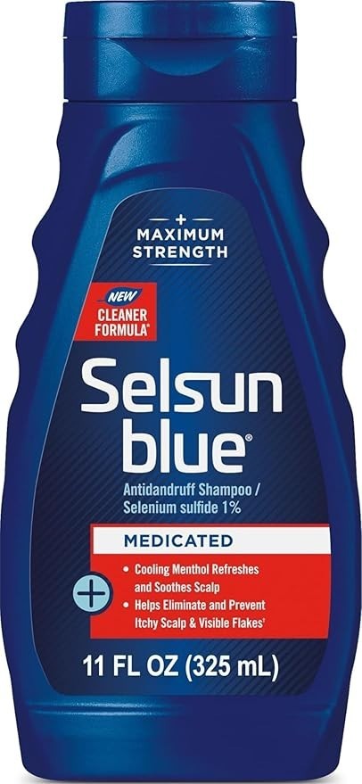 Medicated Antidandruff Shampoo Maximum Strength Selenium Sulfide 11 fl oz Scalp