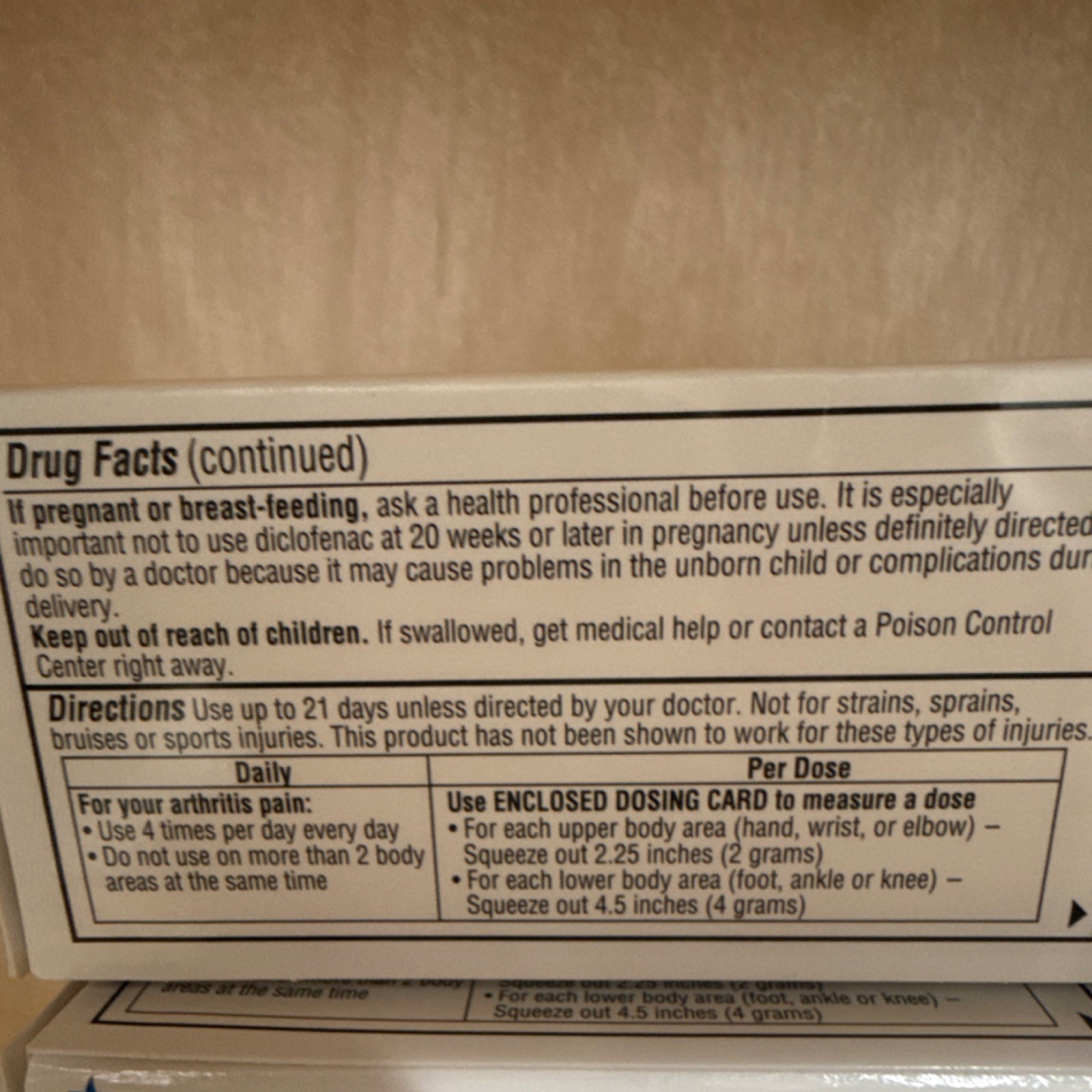 Exelan Diclofenac Sodium 1% Topical Gel Anti-Inflammatory 100 g (3.53 oz)