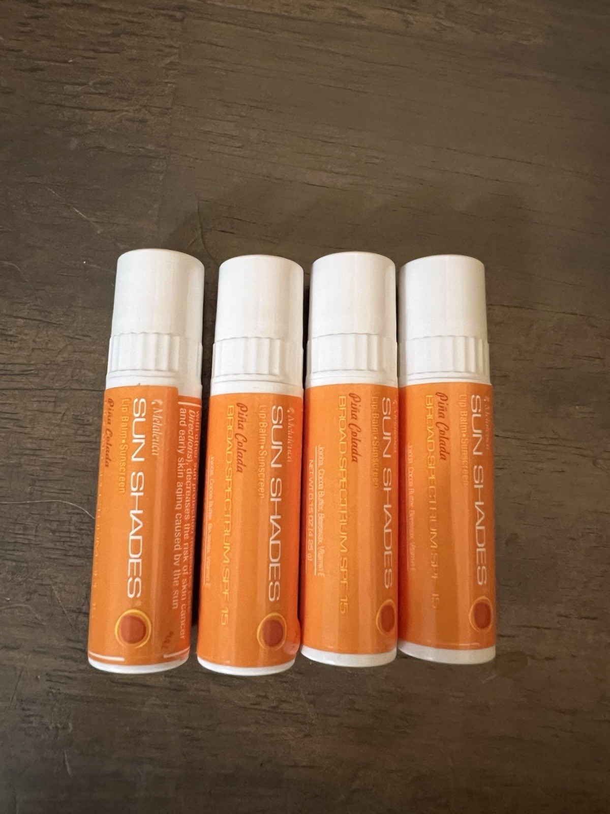 Melaleuca Sun Shades Lip Balm Pina Colada – Lot Of 4