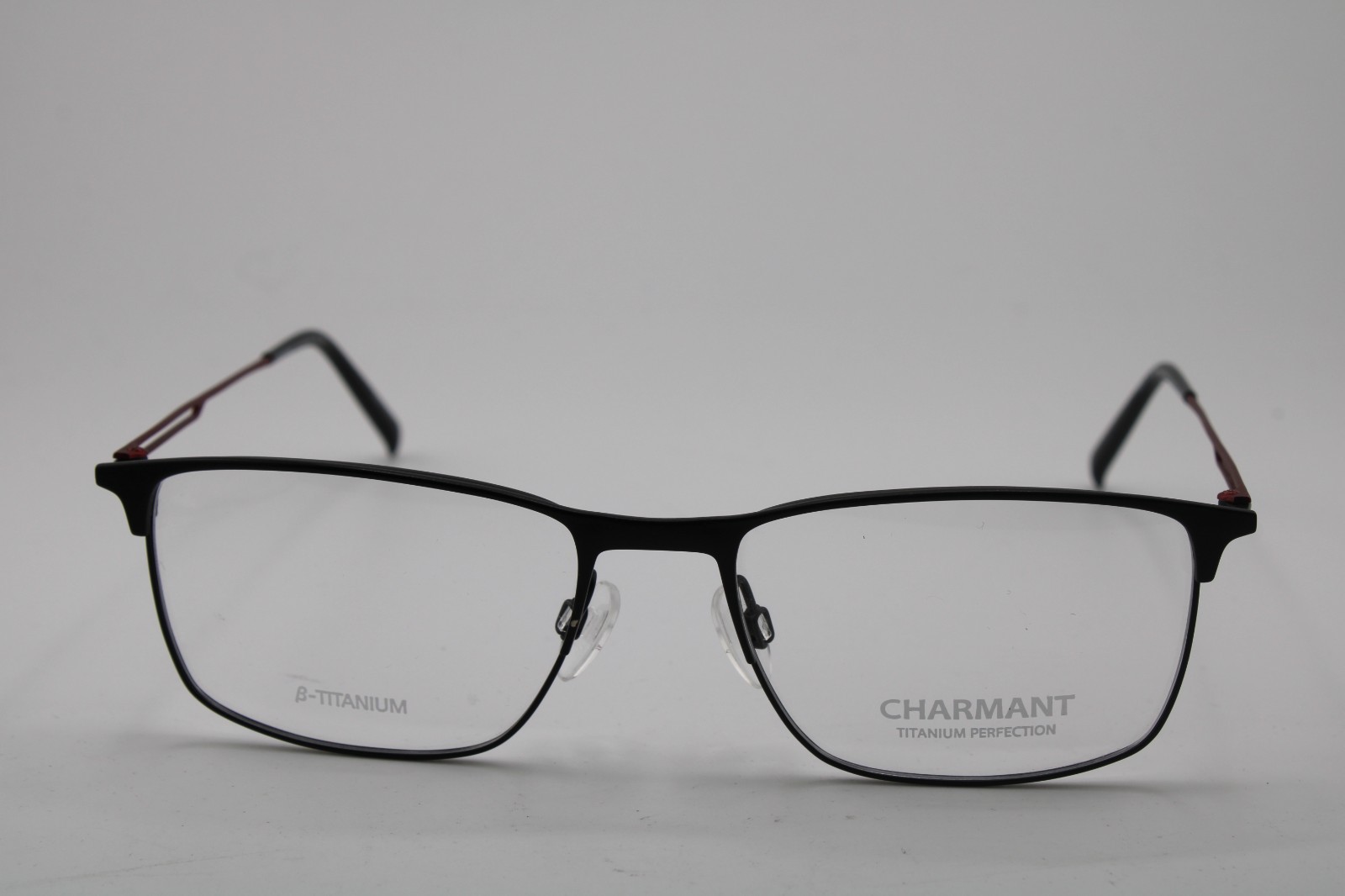 NEW CHARMANT TITANIUM PERFECTION CH29719 BK BLACK AUTHENTIC EYEGLASSES 55-18 K1
