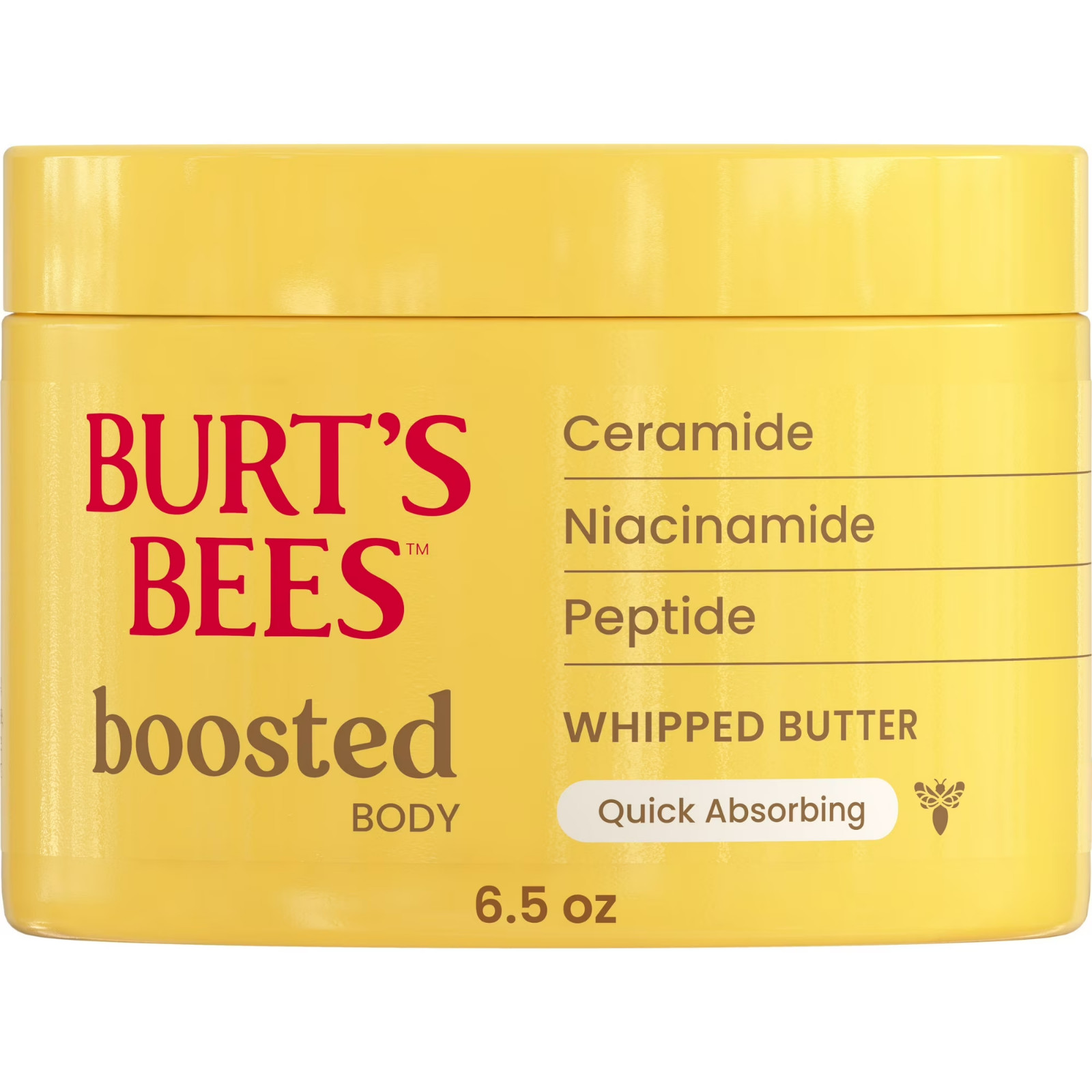 Burt’s Bees Boosted Body Whipped Butter Moisturizing Lotion 6.5 Oz Jar Fast Ship