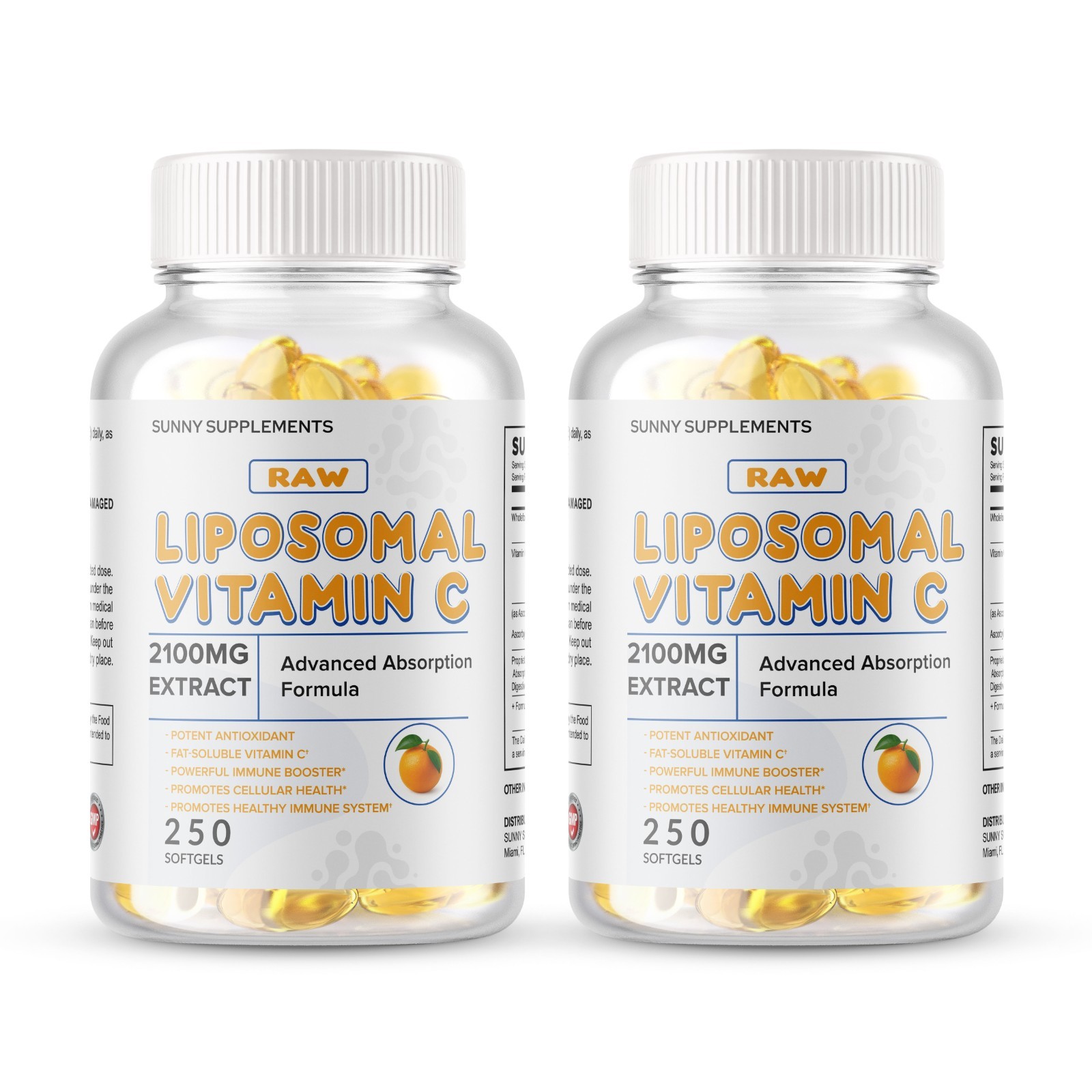Liposomal Vitamin C 2100mg High Absorption Ascorbic Supplements US 500 Softgels