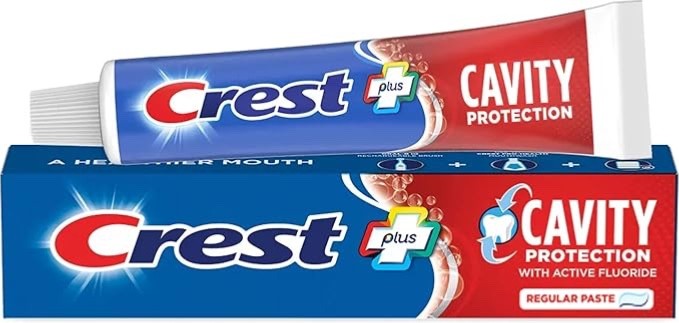 Crest Cavity Protection Toothpaste Regular – 8.2 Ounce (Pack of 4)