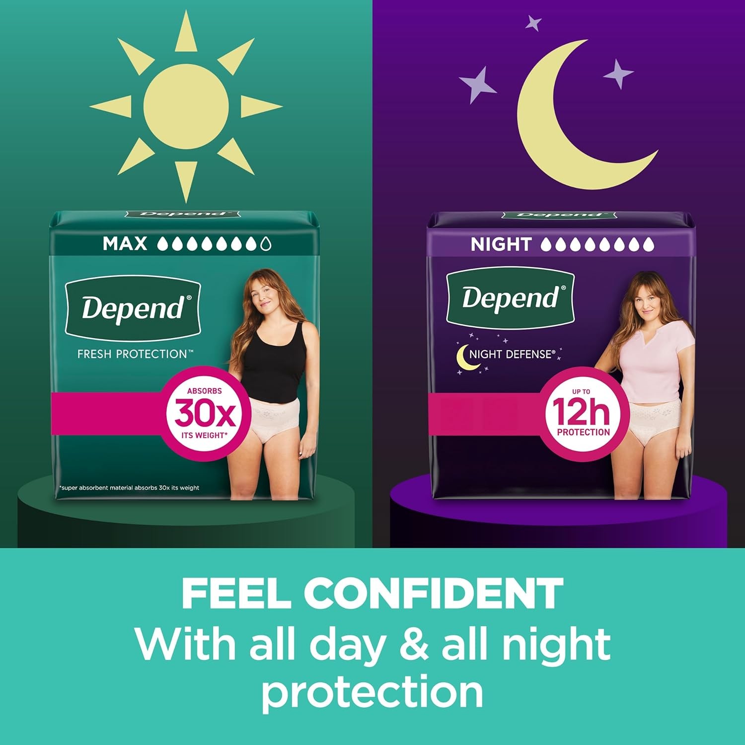 Depend Fresh XL Max Absorbency Pull-Up Briefs Incontinence Underwear 30 count
