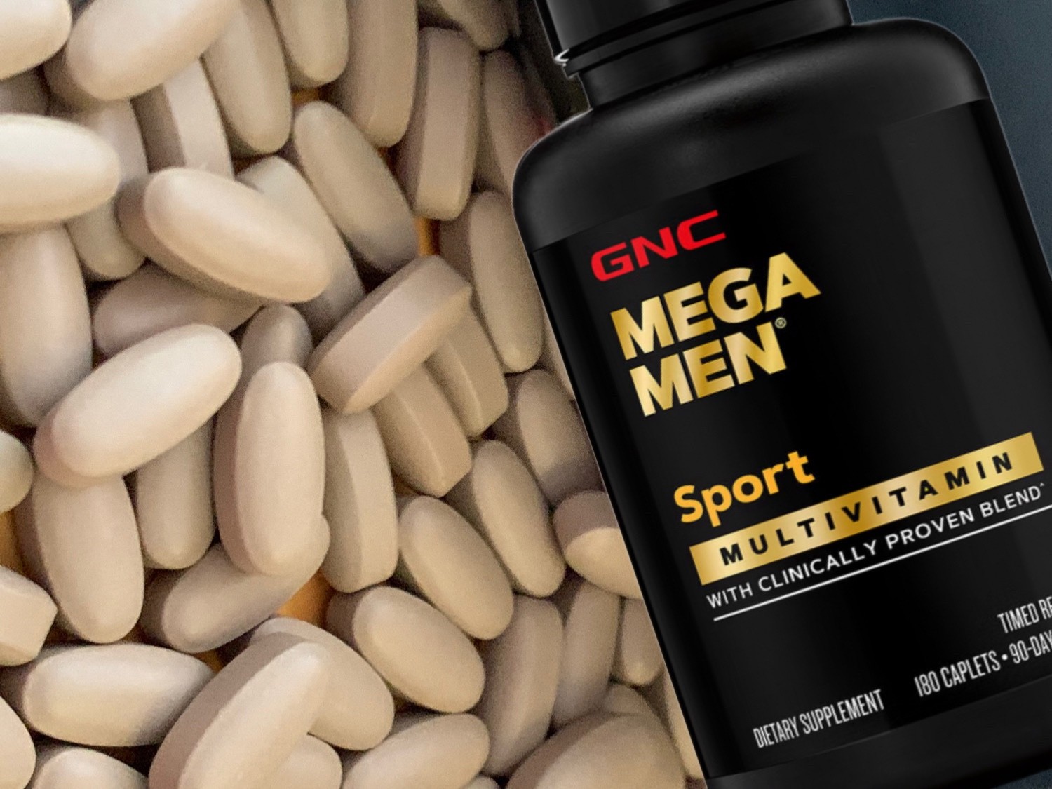 180ct, GNC MEGA MEN® SPORT: A CLINICALLY STUDIED MULTIVITAMIN^