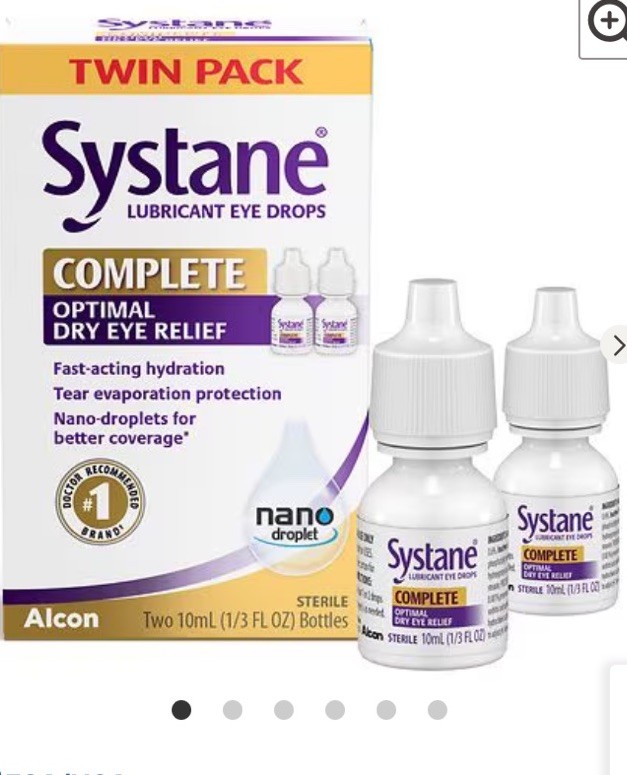 Systane Complete Lubricant Eye Drops Dryness Relief Twin Pack 2 x 10 mL
