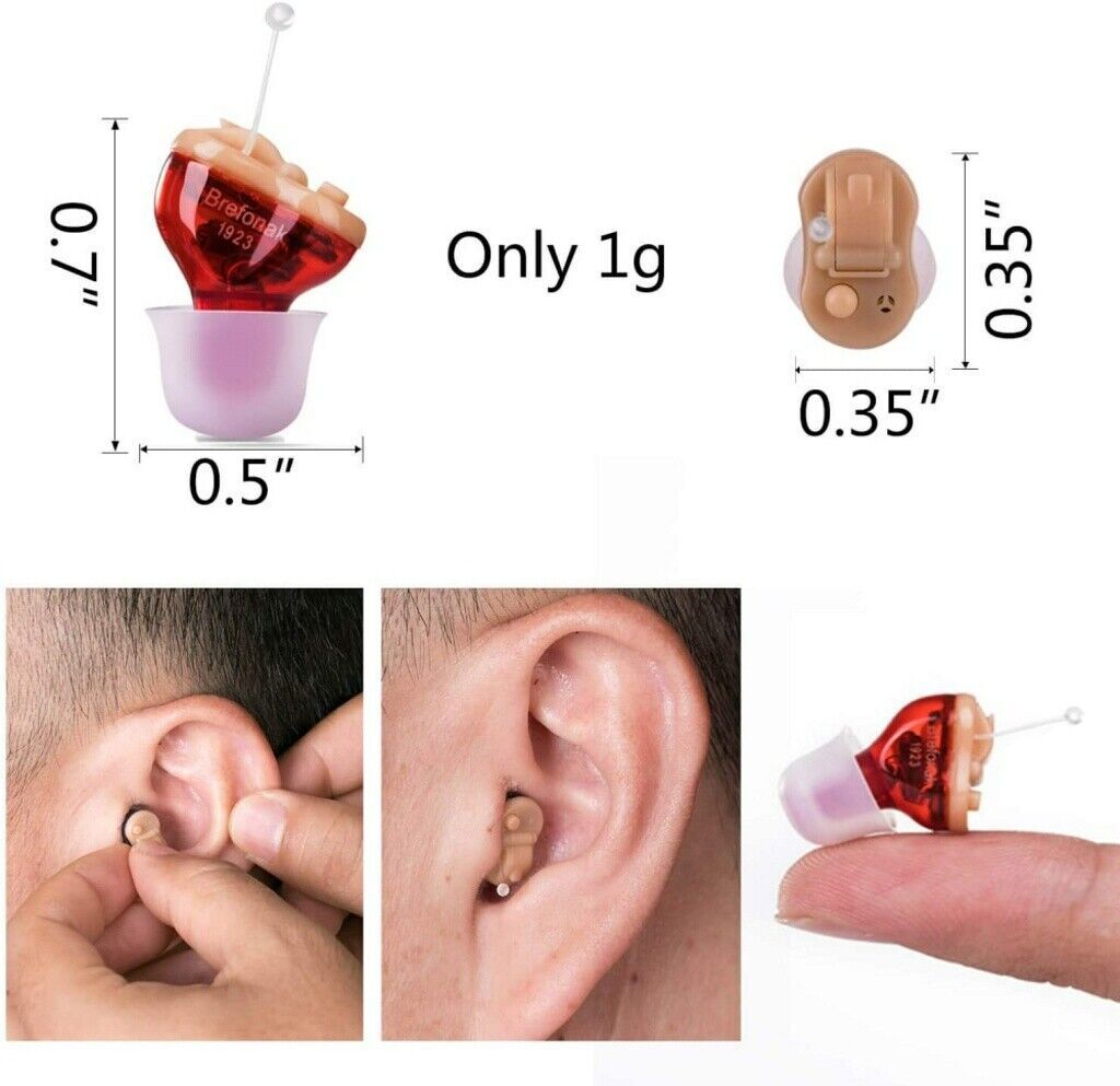 Hearing Aids With A10 Batteries Pair In Ear for Seniors Personal Sound Amplifier