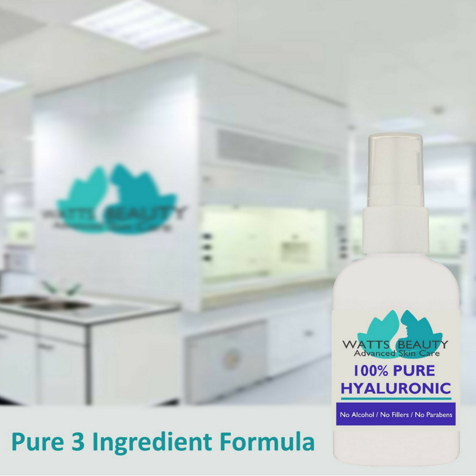 Watts Beauty 100% Pure Hyaluronic Acid Serum Fills Lines – No Drying Alcohol