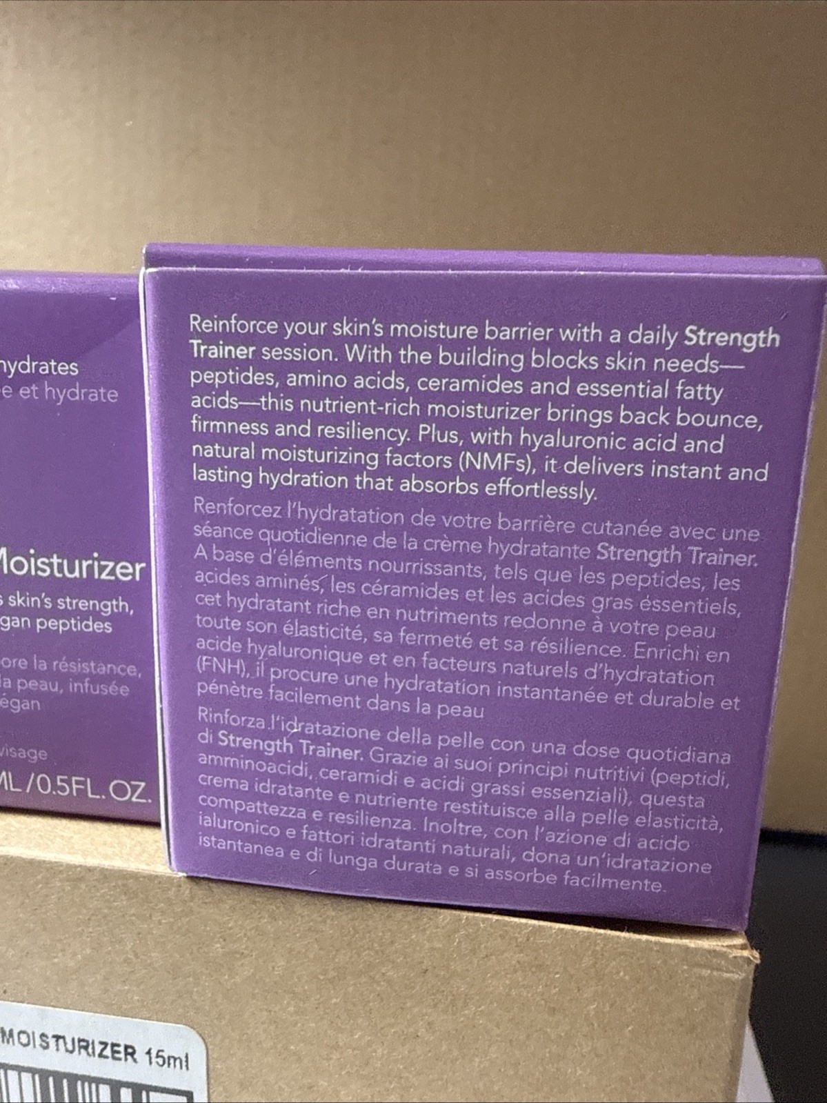 3-PACK Ole Henriksen Strength Trainer Peptide Boost Moisturizer , 0.5 FL OZ NIB