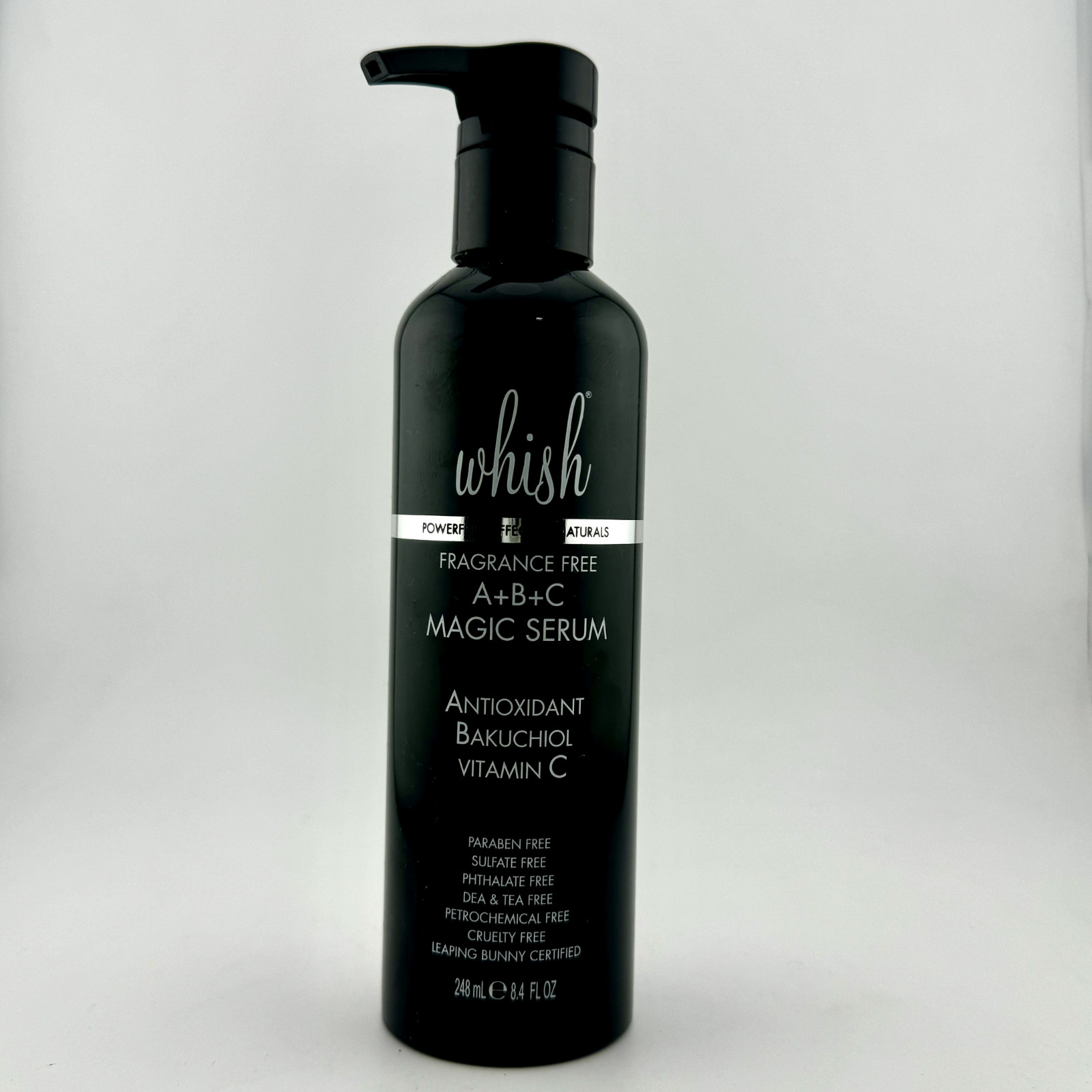 Whish Fragrance Free A+B+C Magic Serum Antioxidant/Bakuchiol/Vitamin C 8.4 fl oz