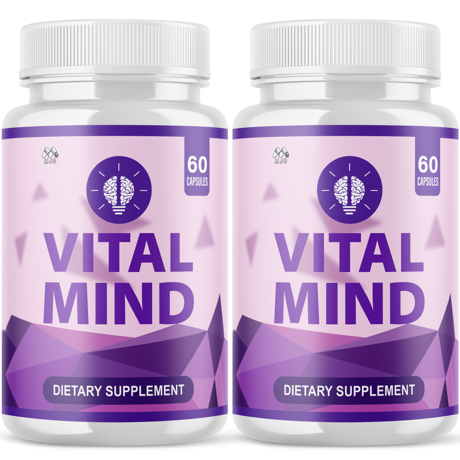 (2 Pack) Vital Mind Advanced Nootropic Brain Support Max Supplement 120 Capsules