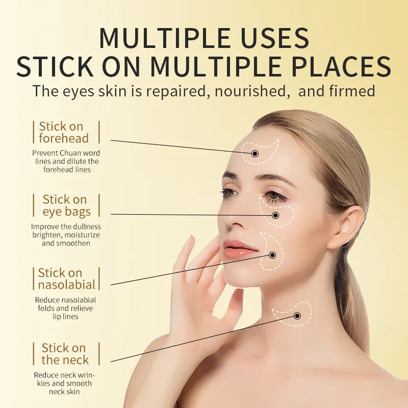 60 PCS Collagen Eye Patches Anti Aging ,Wrinkles Dark Circles Eye Bags Moistrize