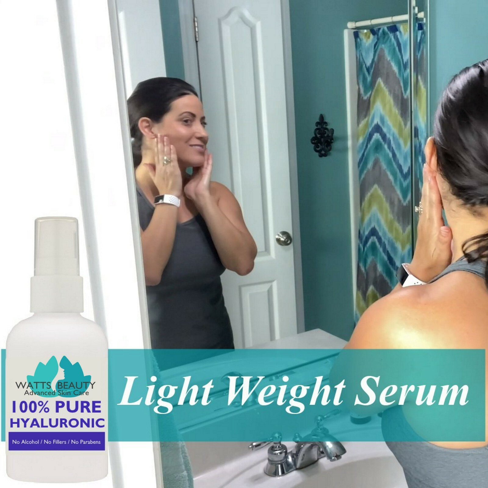 Watts Beauty 100% Pure Hyaluronic Acid Serum Fills Lines – No Drying Alcohol