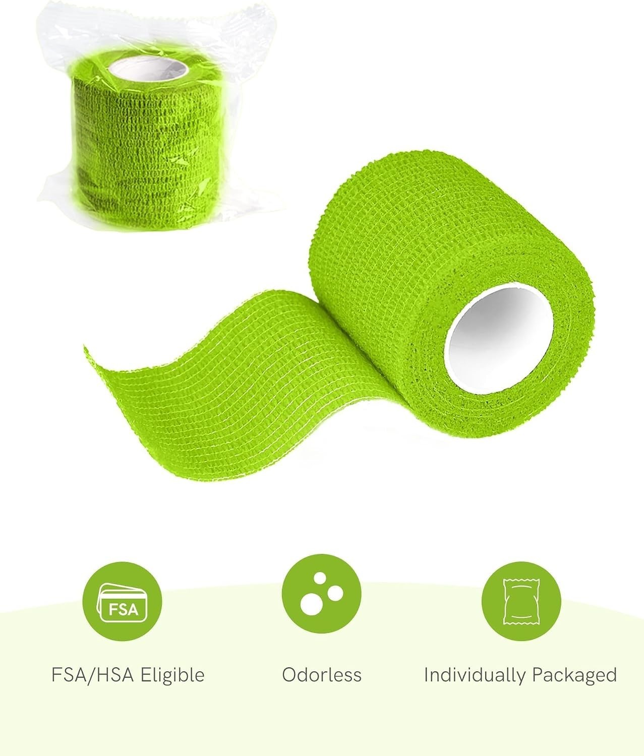 Self-Adhesive Rainbow Bandage Wrap – 6 Rolls of 2″ x 5 Yards for Active Kids