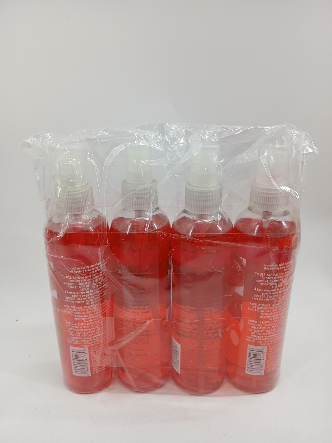 (Lot Of 4) Avon Naturals Body Strawberry & Guava Refreshing Body Spray NOS