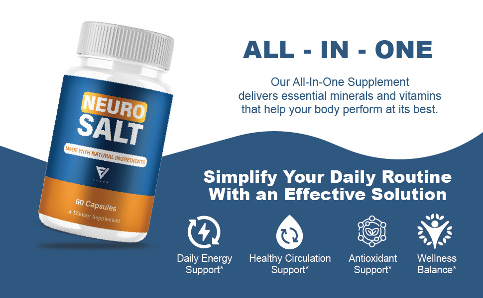 (5 Pack) Neuro Salt Capsules, Neuro Salt Nootropic Supplement (300 Capsules)