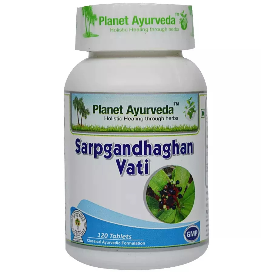 Planet Ayurveda Sarpgandhaghan Vati 120 Tablets