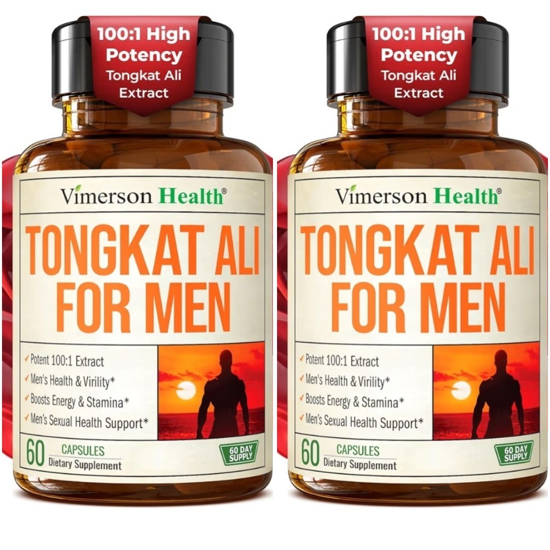 Vimerson Tongkat Al 2 Bottles 400mg – 60 Vegan Capsules Each