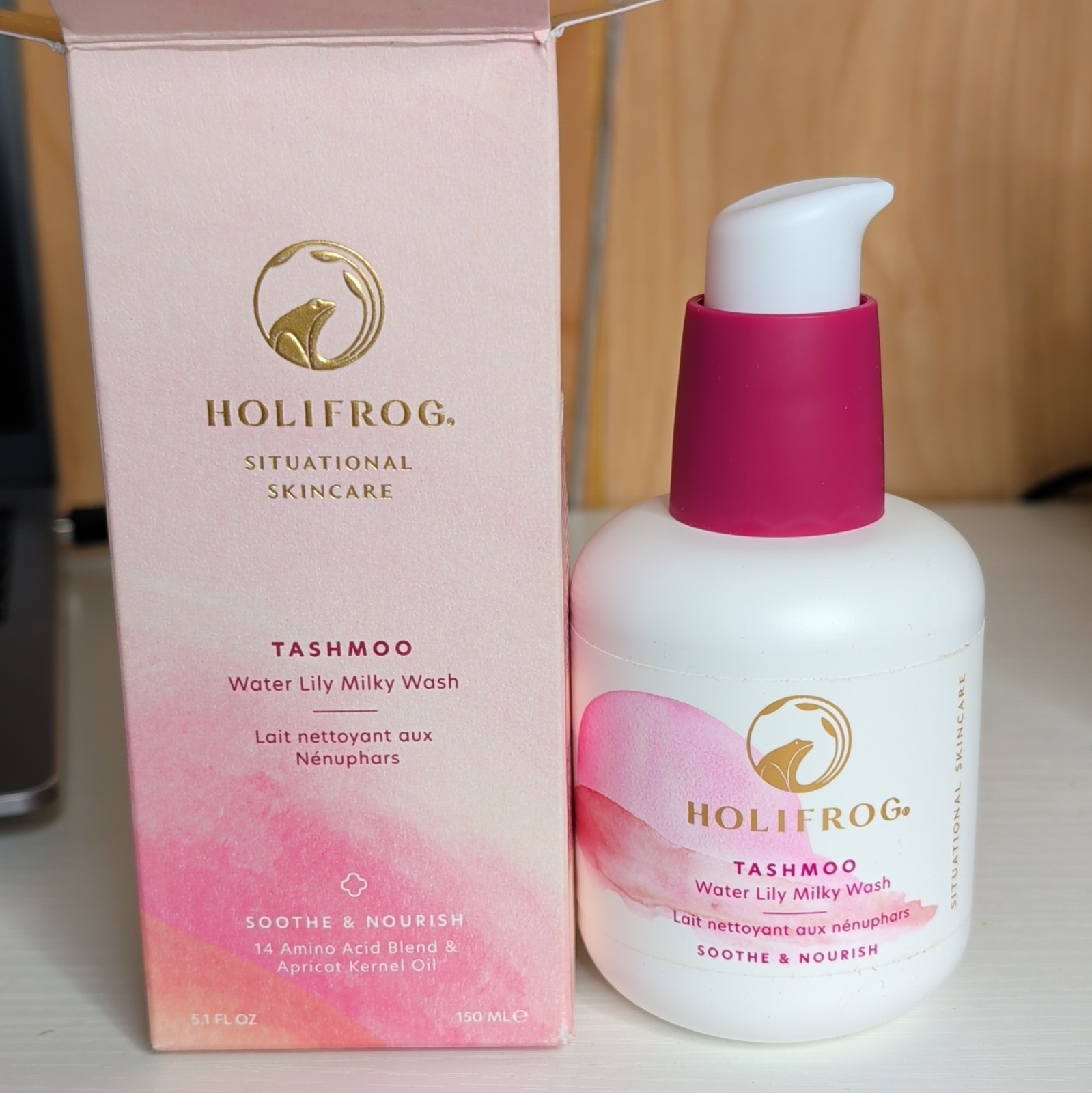 HoliFrog Tashmoo Water Lily Milky Face Cleanser Makeup Remover 5.1 oz
