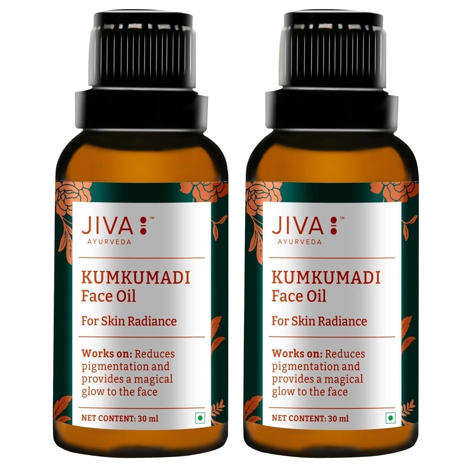 Saffron (Kumkumadi) Oil Help to Improves Skin Health & Reduces Scars (Pack of 2)