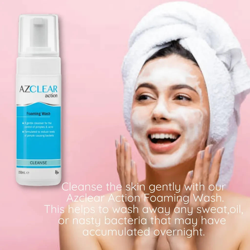 AZCLEAR Action Foaming Wash Cleanse (150ml) Gentle Anti-Acne (EXP DATE: 03/2030)