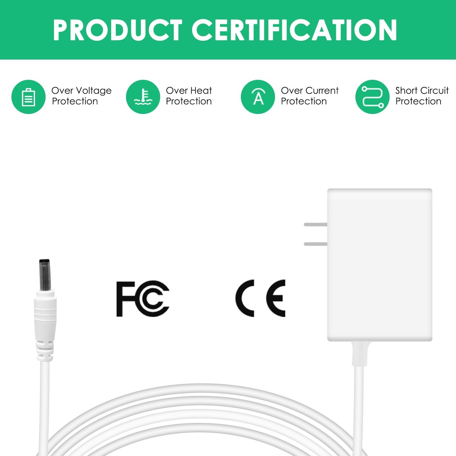 19.2V Replacement Power Adapter for HappyLight VT22WW3 LED Therapy Lamp – White