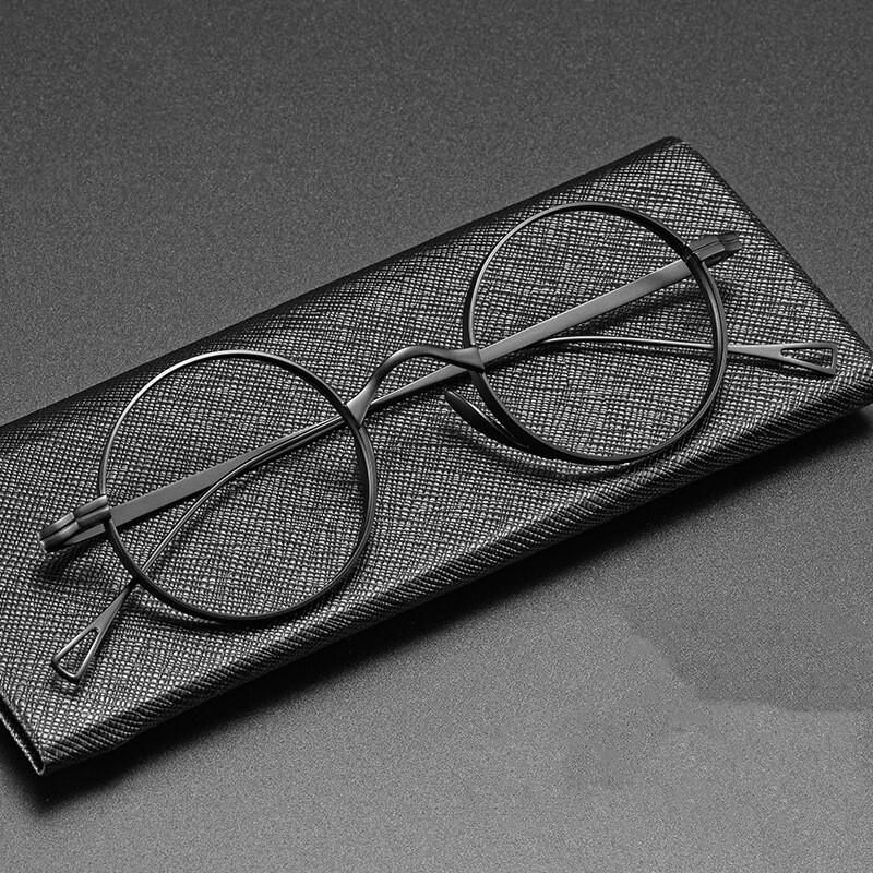 Pure Titanium Handmade Retro Round Glasses Frames Japanese Spectacle Eyeglasses