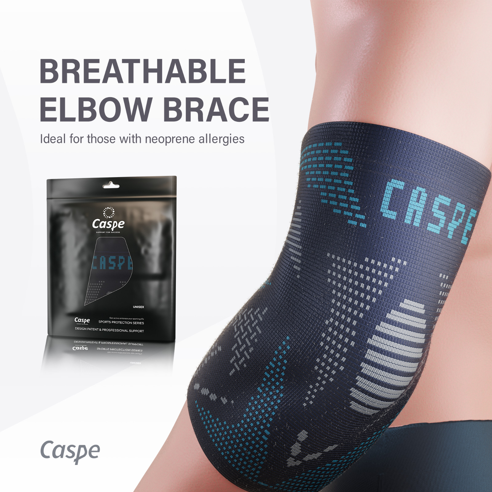 2X Elbow Brace Compression Support Sleeve Arthritis Tendonitis Reduce Joint Pain