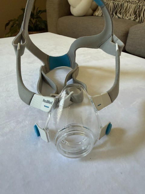 Full Face CPAP MASK, Includes Headgear, Cushion, Frame
