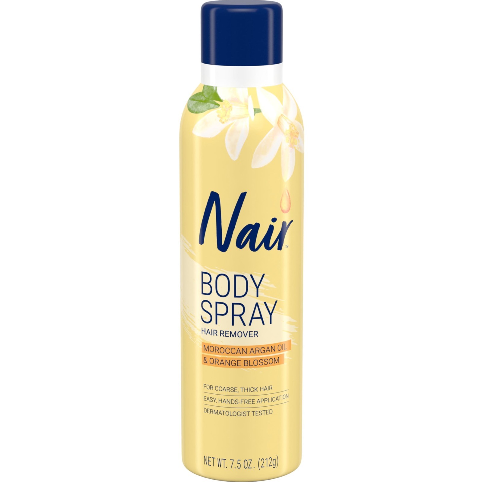 Nair Hands-Free Hair Removal Body Spray with Moroccan Argan Oil 7.5 oz