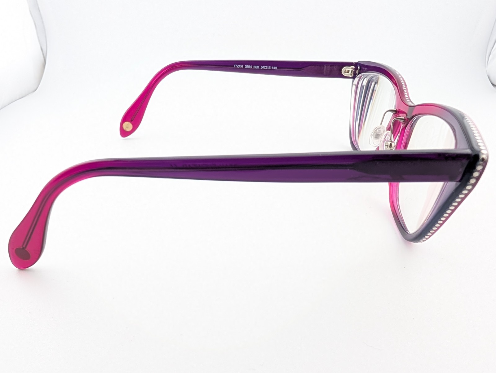 Fysh Urban Eyewear Eyeglasses, Frames Only, 3554 628, 54-15-140, Plastic, Purple