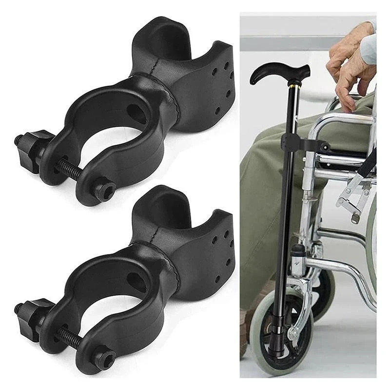 2 Pcs Cane Holder for Walker, Universal Cane Holder Rollator Accessories Stro…