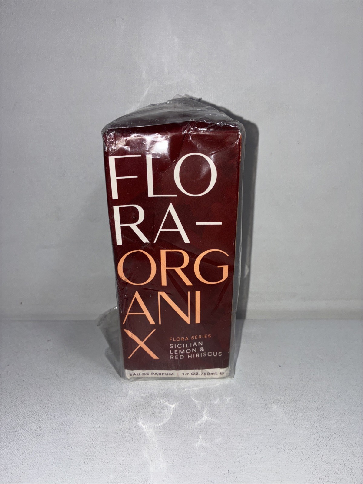 Sealed Flora-Organix, Sicilian Lemon + Red Hibiscus-Eau De Perfum 1.7oz/damaged