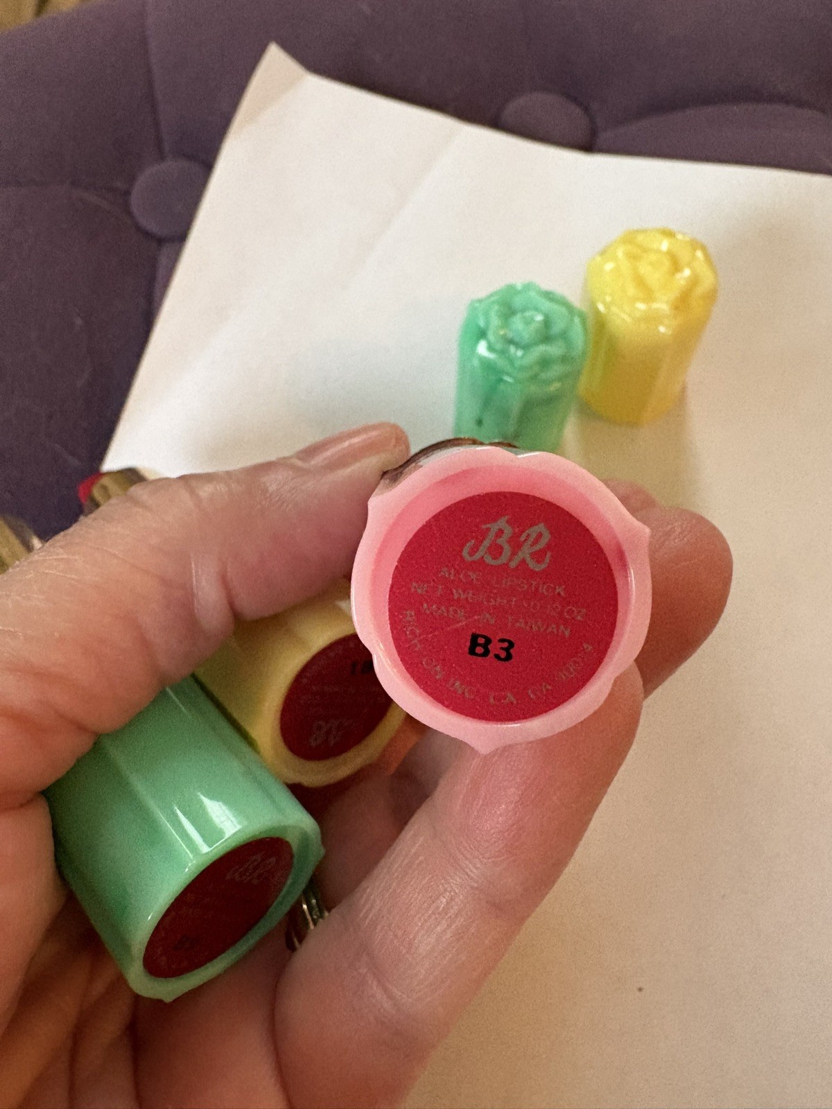 Veg BR Rich On Aloe Lipstick LA California Set of 3 Unused Taiwan Discontinued