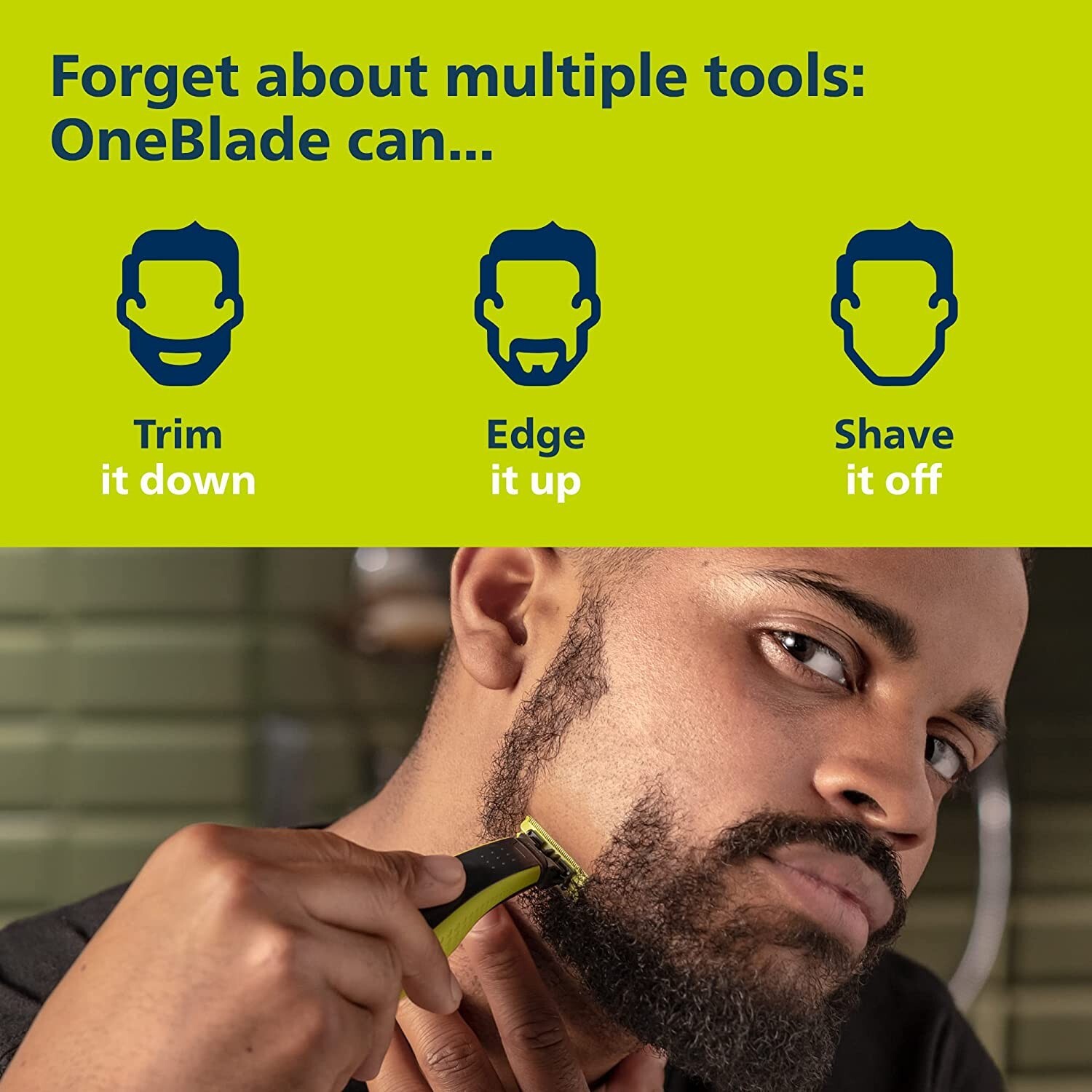 Philips Norelco OneBlade Face + Body Hybrid Electric Trimmer and Shaver