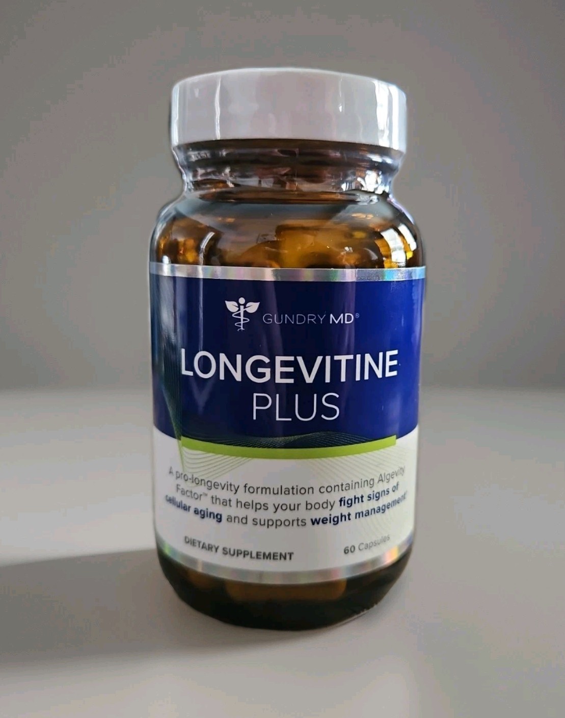 Gundry MD Longevitine Plus (60 Capsules) Supports Weight & Aging New Sealed