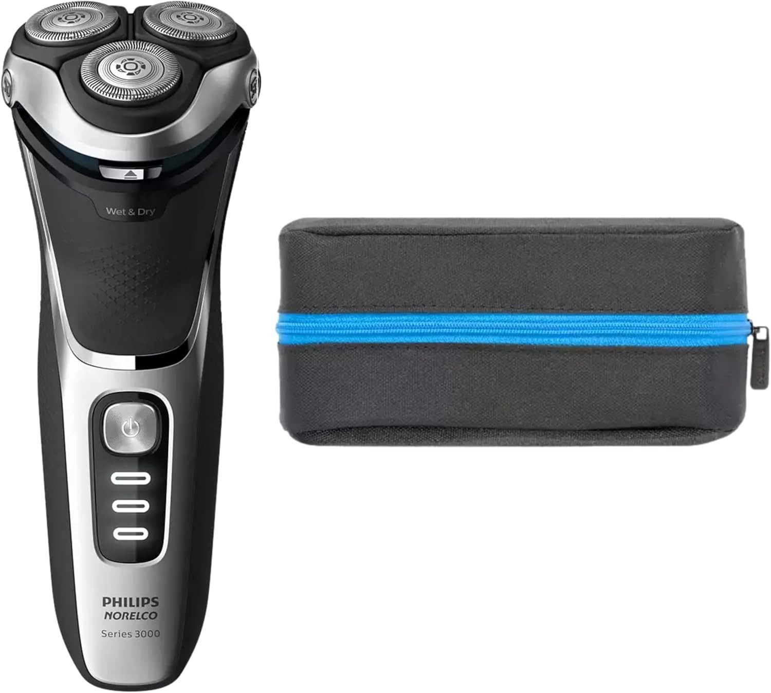 Philips Norelco Shaver 3200 Series Wet Dry Electric Shaver Silver Model S3242/12