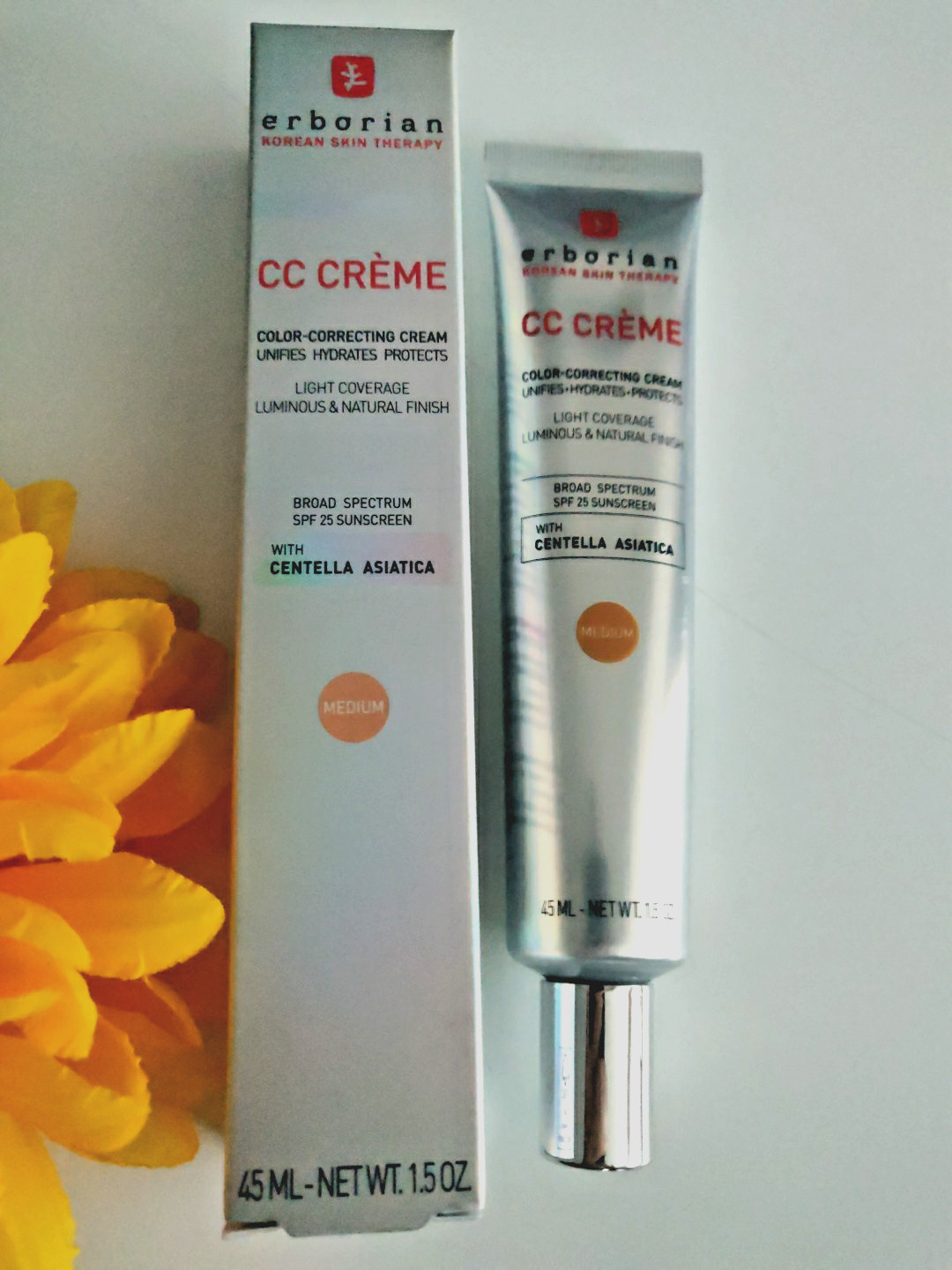 Erborian CC Creme Medium 1.5oz/45ml SPF25 Korean Skin Therapy – NEW in Box