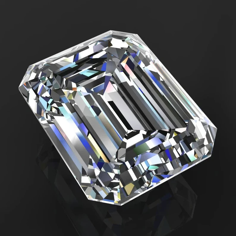 4 Ct Loose Lab Grown CVD Diamond Emerald Cut D Color IF CLARITY Certified