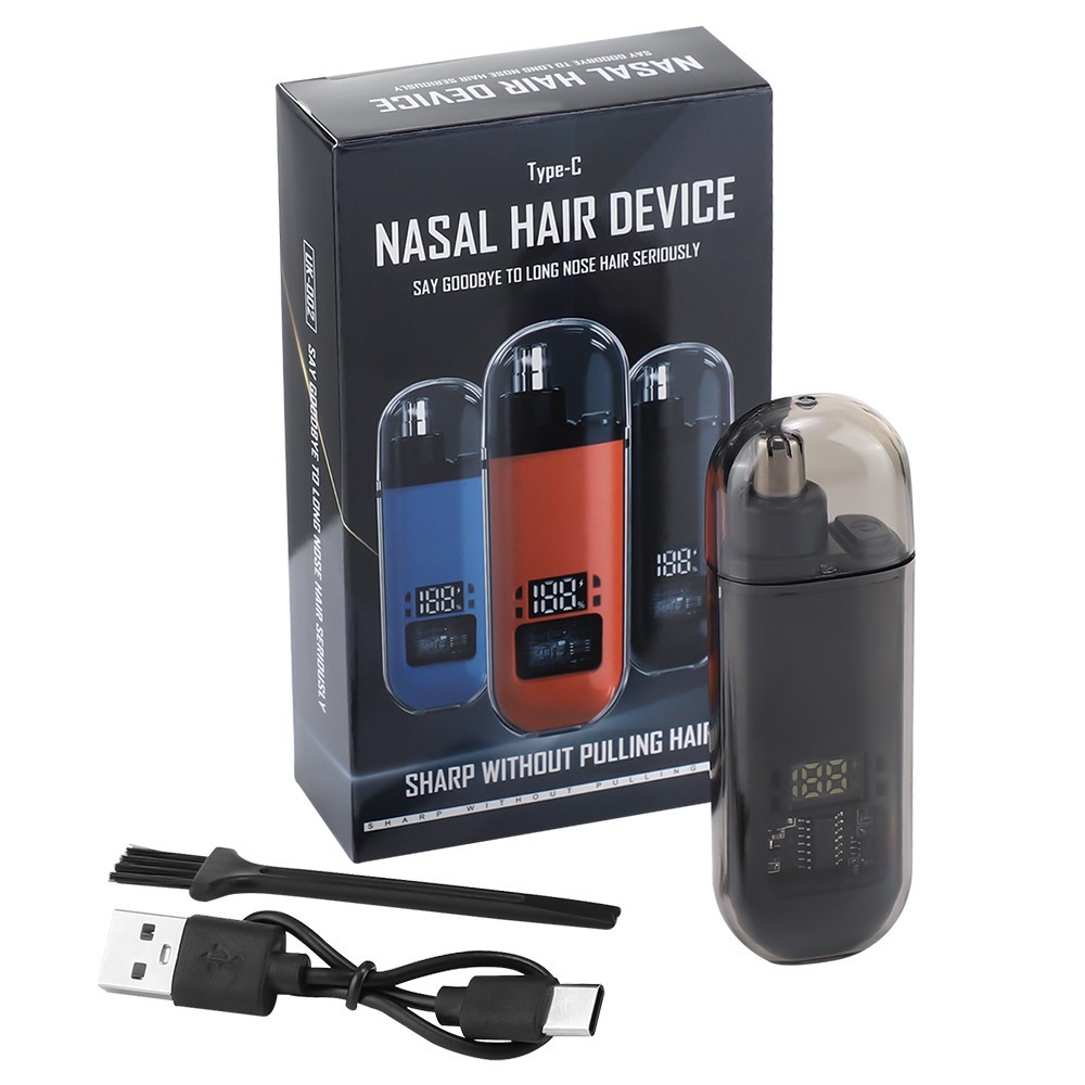 Ear and Nose Hair Trimmer with LED indicator USB Rechargeable Water Resistant