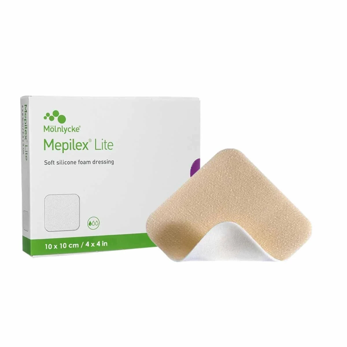Mepilex Lite Soft Silicone Foam Dressing 4 x 4 in./Box of 5 284190 BB 2024-02