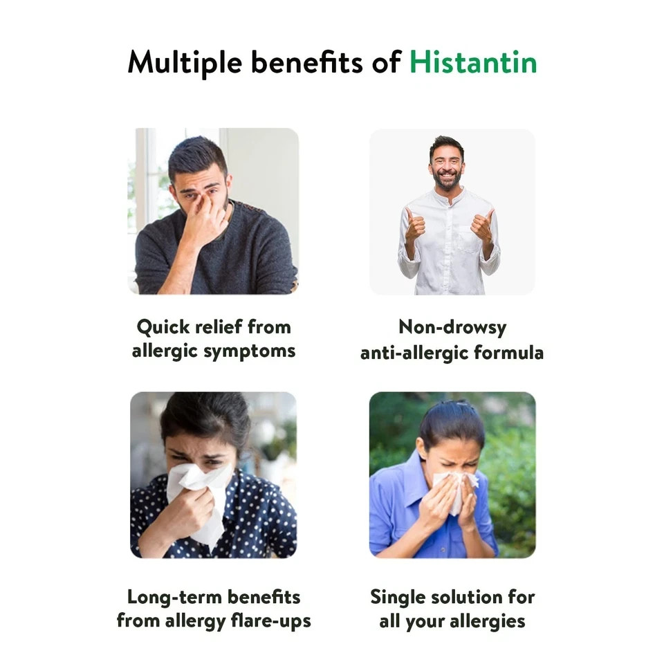 Kerala Ayurveda Histantin | Ayurvedic Allergy Relief Cold Cough Sneezing 100 Tab