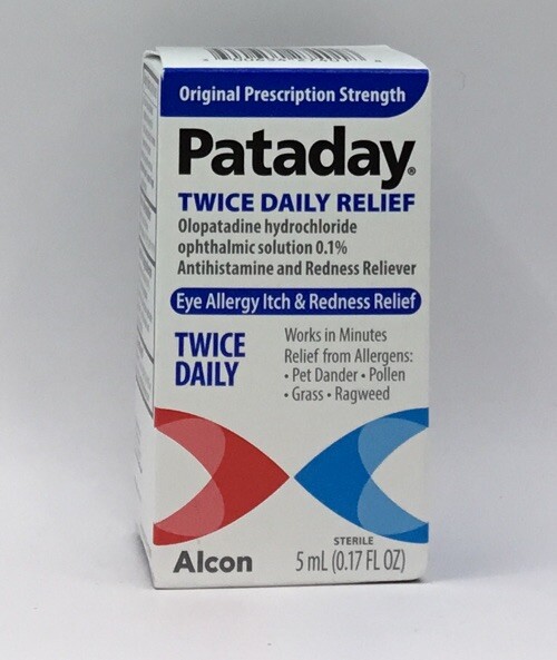 2 PATADAY Twice Daily Relief Eye Drops Allergy Antihistamine 5×2=10 mL Exp 4/25