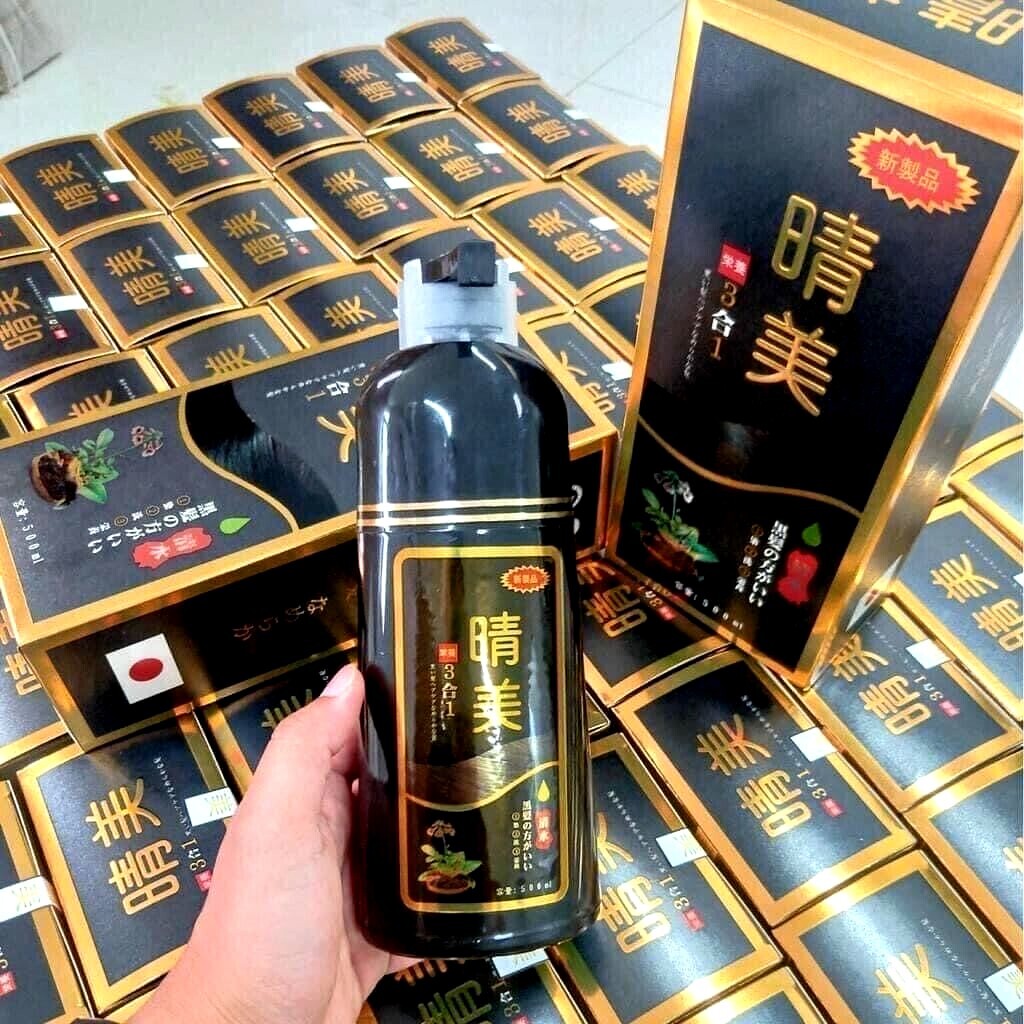 Komi Japan Hair Dye Shampoo 500ml – Dau Goi Phu Bac Nhat – 6 colors (USA SELLER)