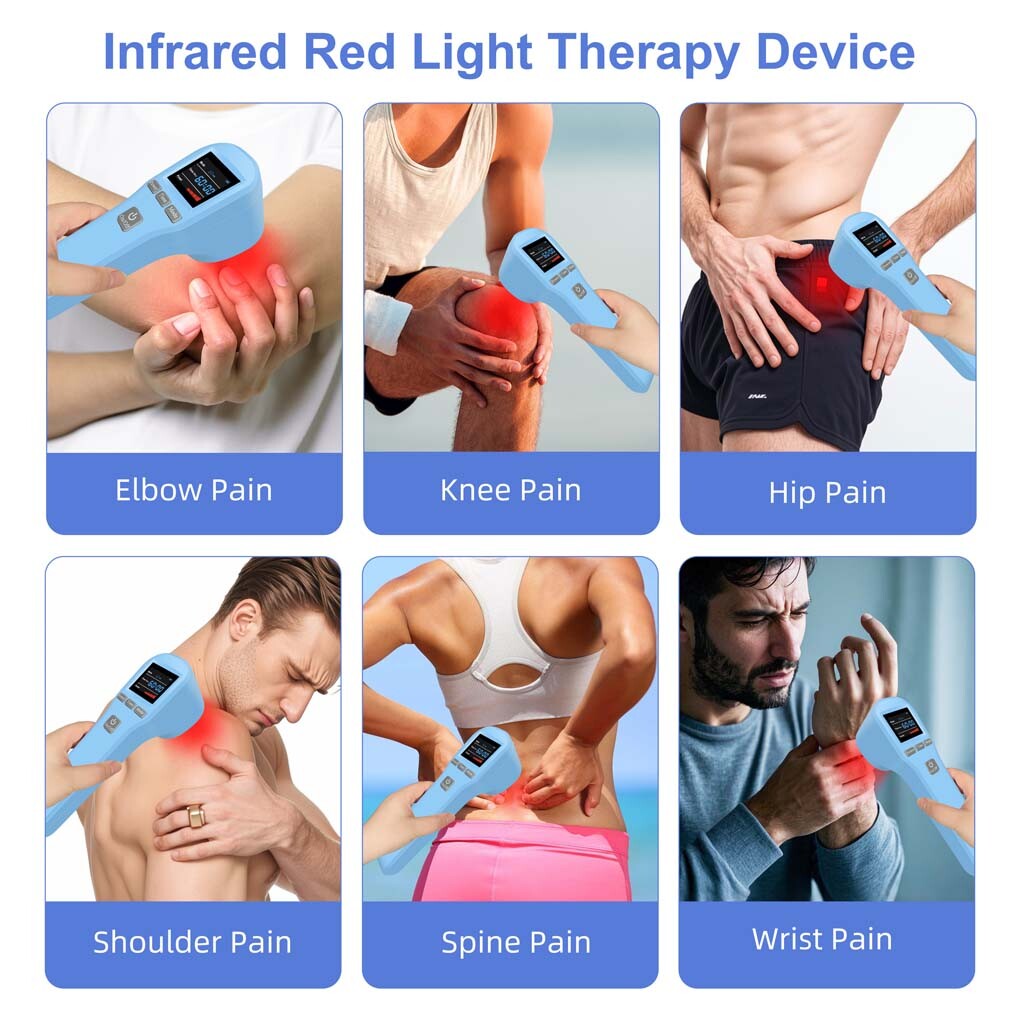 Home Laser Therapy 880mW for Pain Relief & Inflammation 650nm & 808nm Wavelengt